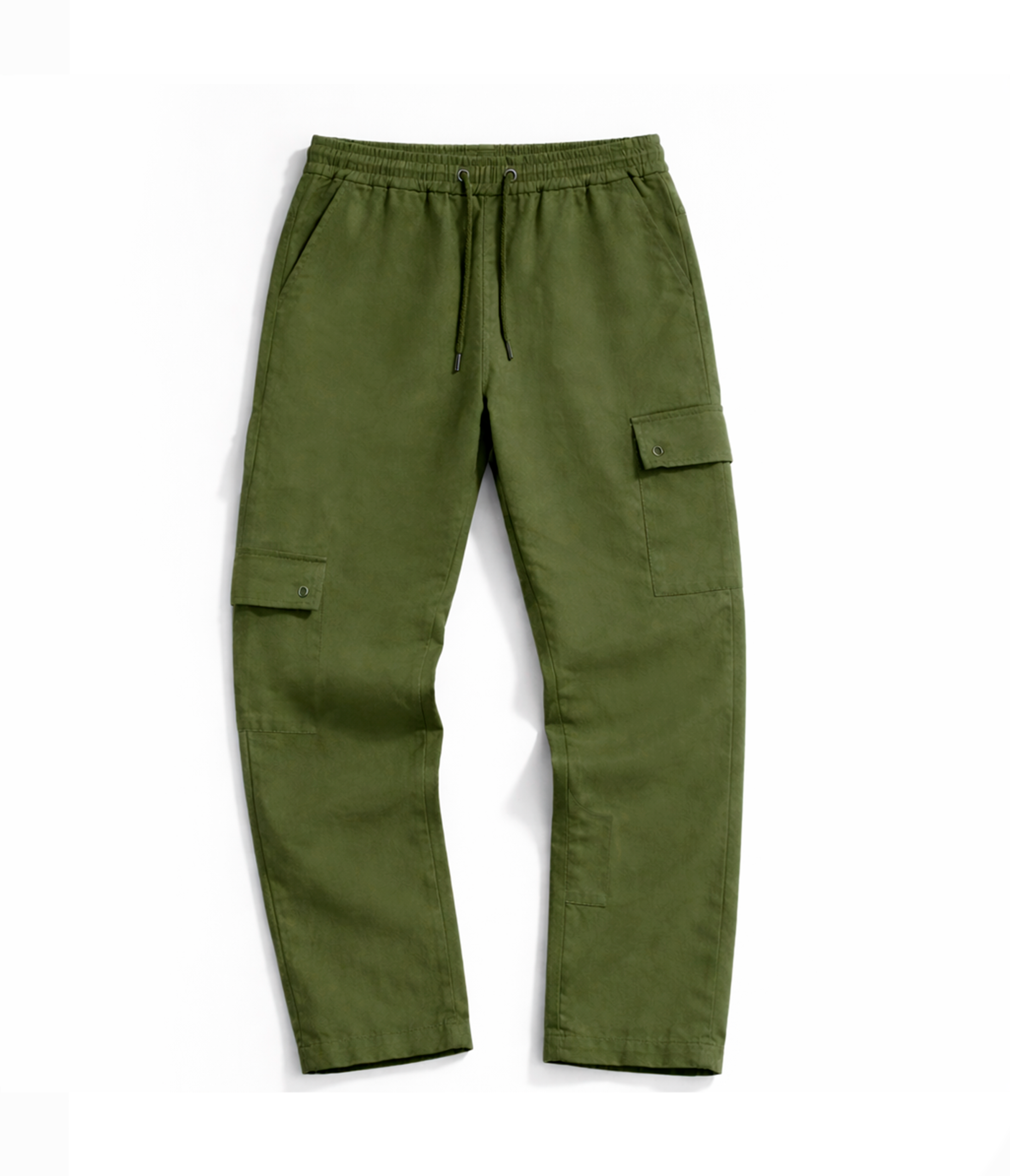PANTALÓN DRILL CARGO VERDE MILITAR