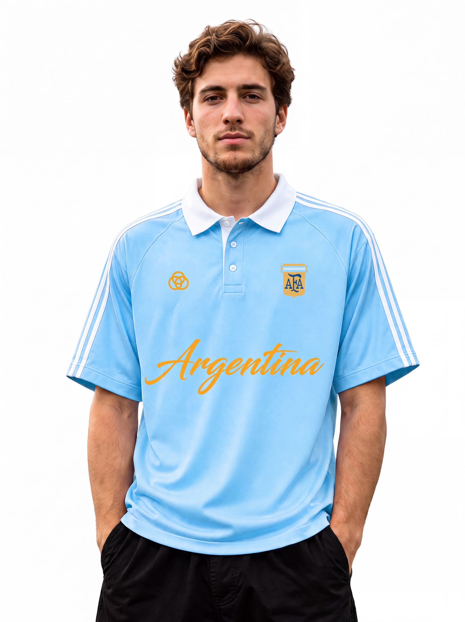 OVERSIZED ARGENTINA POLO SHIRT